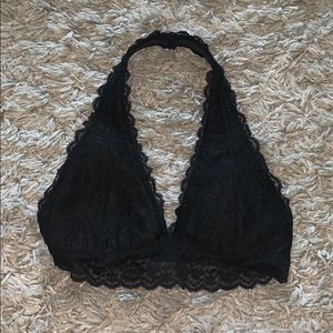 black lace bralette